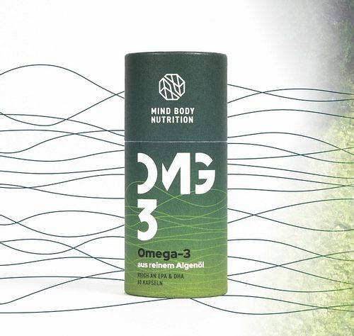 Vegane Omega-3-Kapseln aus reinem Algen-Öl