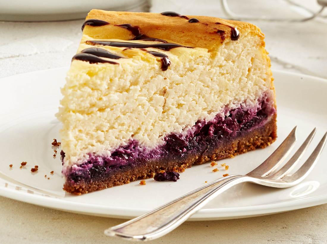Blaubeerkuchen mit Quark. Blaubeerkuchen mit Quark.