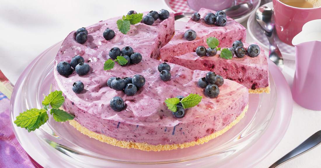 Blaubeertarte ohne Backen. Blaubeertarte ohne Backen.