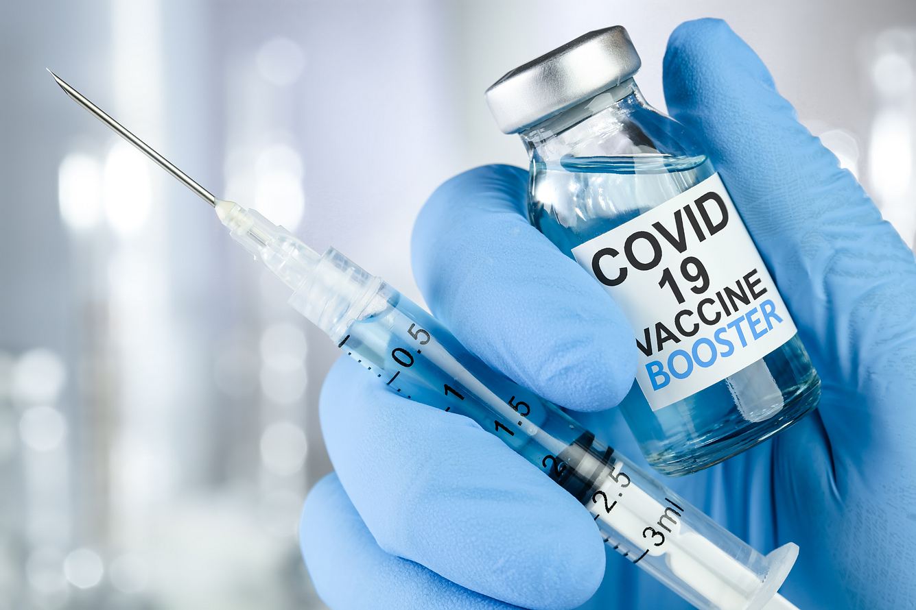 Booster-Impfung. Booster-Impfung gegen das Coronavirus.