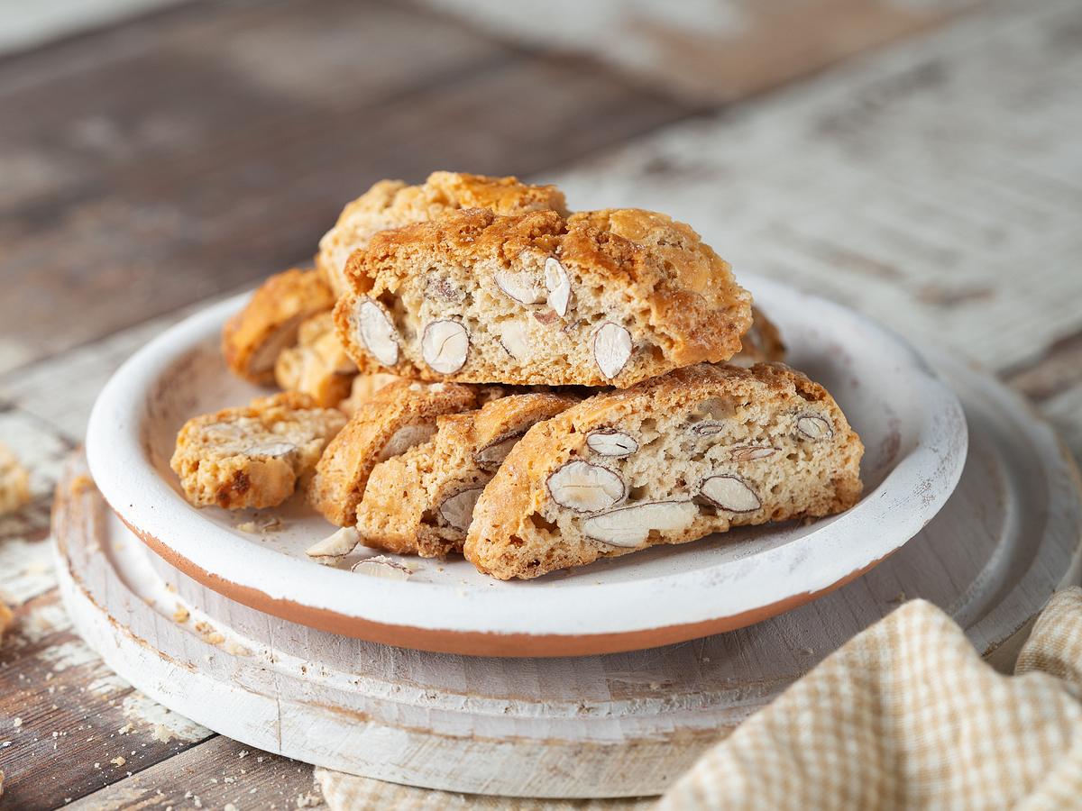 Selbstgemachte Cantuccini. 