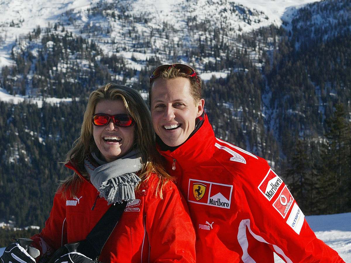 Corinna und Michael Schumacher im Skiurlaub