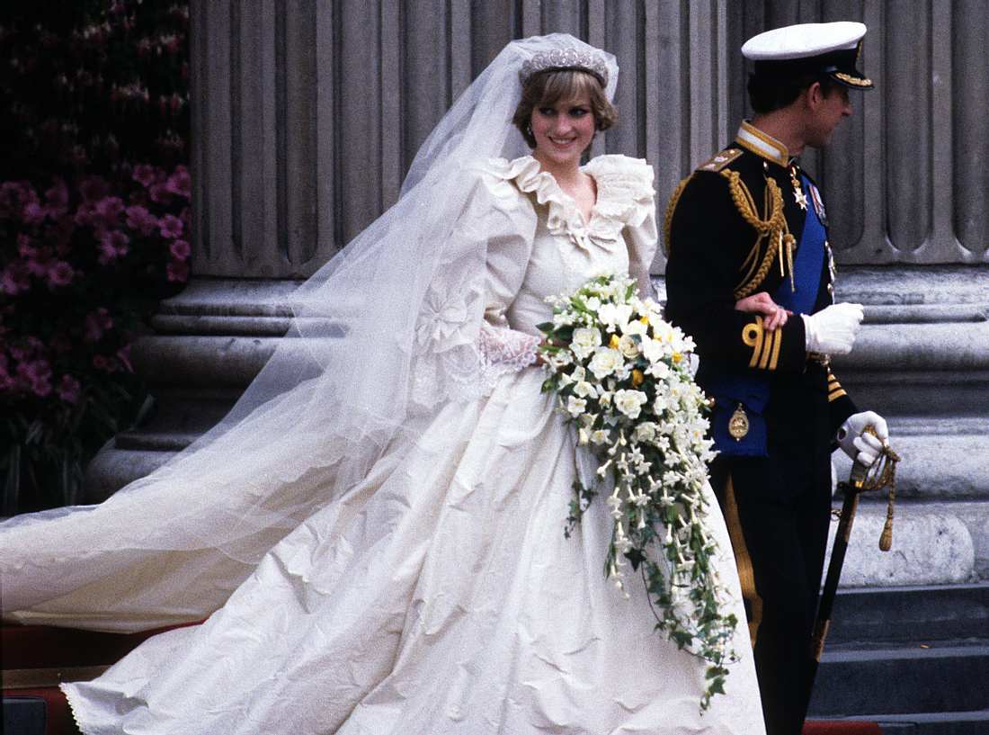 Das Brautkleid von Prinzessin Diana. 