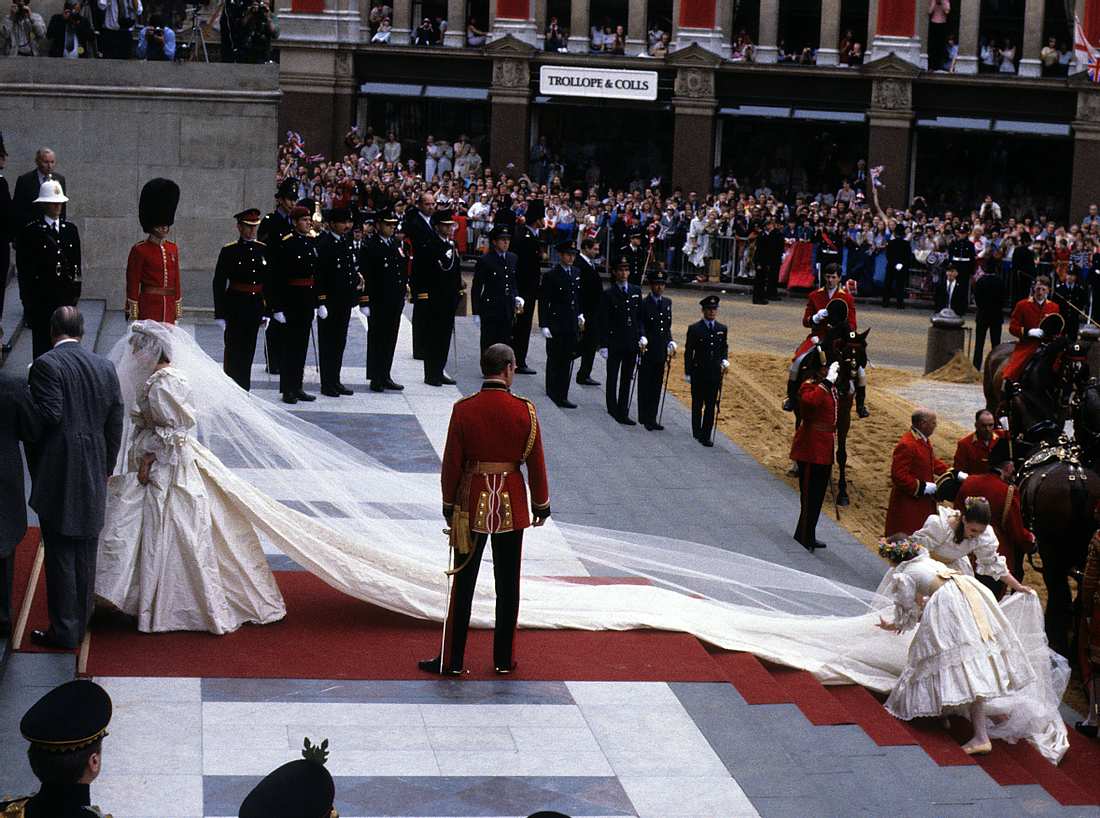 Das Brautkleid von Prinzessin Diana. 