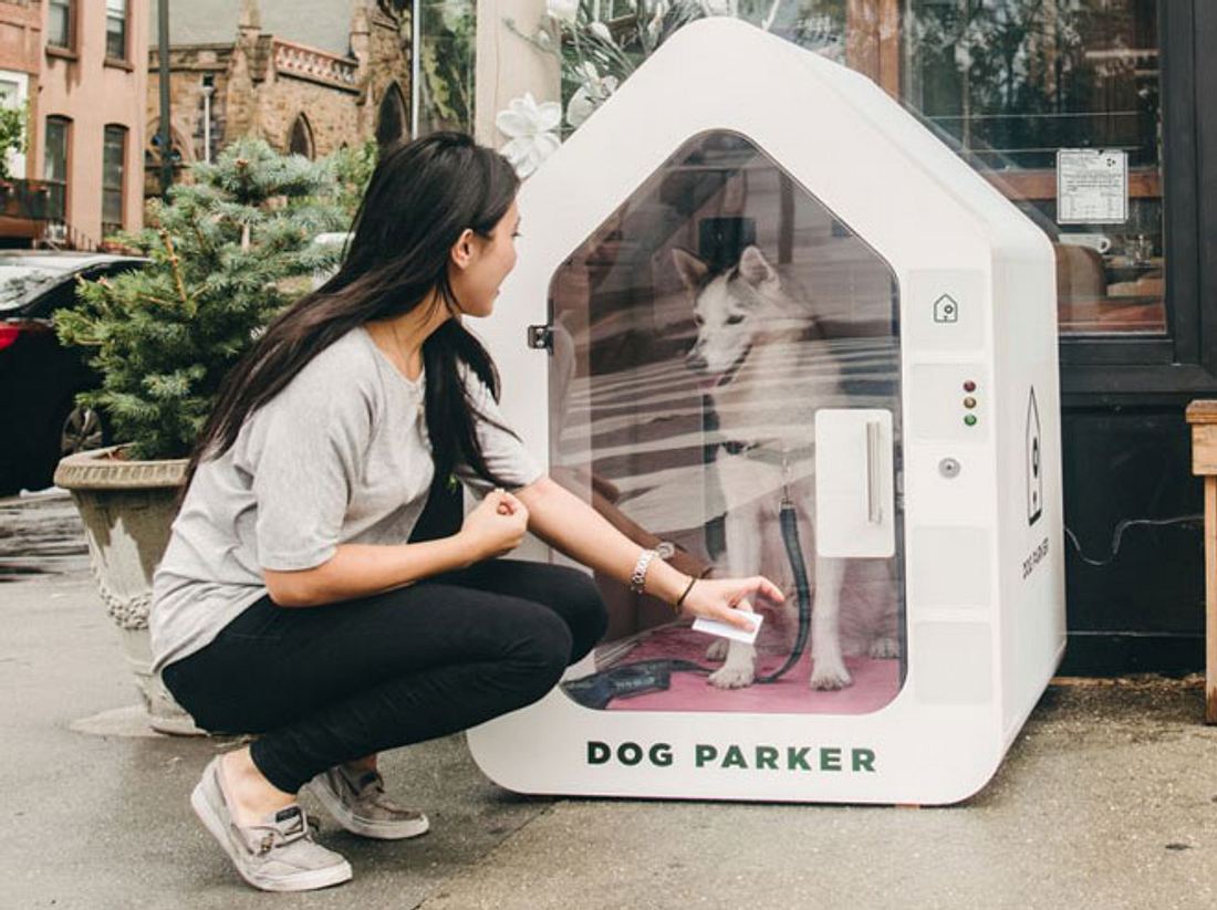 Dog Parker: Hunde-Parkhäuser machen den Einkauf mit Vierbeiner leichter