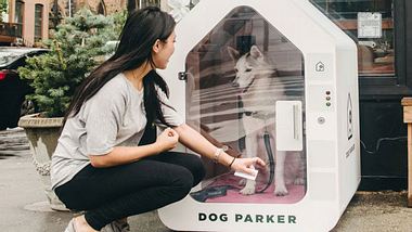 Dog Parker: Hunde-Parkhäuser machen den Einkauf mit Vierbeiner leichter - Foto: Dog Parker