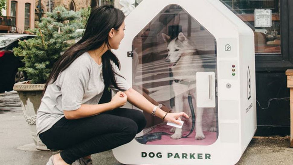 Dog Parker: Hunde-Parkhäuser machen den Einkauf mit Vierbeiner leichter - Foto: Dog Parker