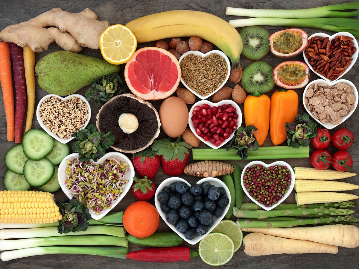 Gesunde Lebensmittel: Gemüse und Obst