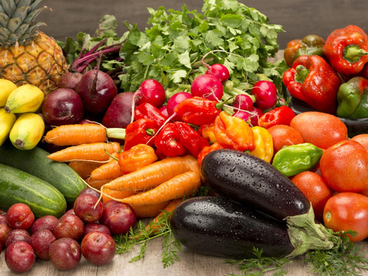 Verschiedenes Obst und Gemüse richtig lagern