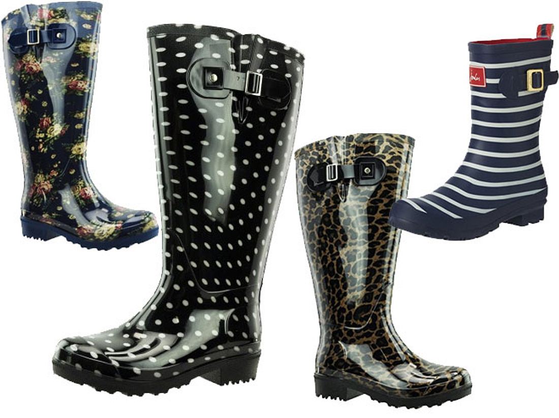 Mit allen Wassern gewaschen: Weitschaft-Gummistiefel