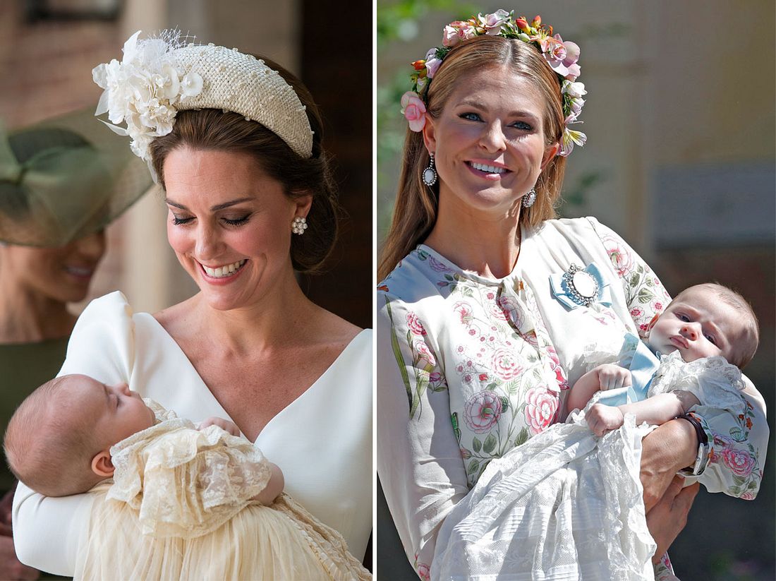 Nicht nur Herzogin Kate und Prinzessin Madeleine haben 2018 ein Baby bekommen.