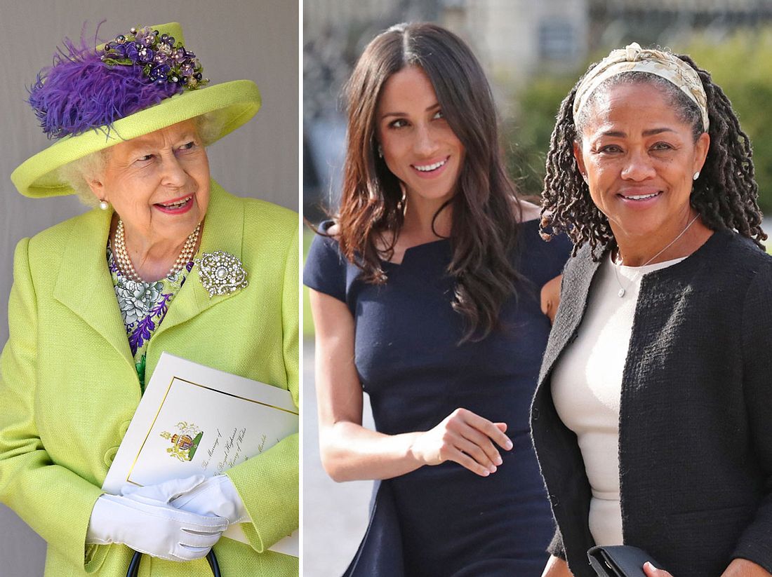 Queen Elizabeth II., Herzogin Meghan und deren Mutter Doria Ragland dürfen offenbar zusammen Weihnachten feiern. Queen Elizabeth II., Herzogin Meghan und deren Mutter Doria Ragland dürfen offenbar zusammen Weihnachten feiern.