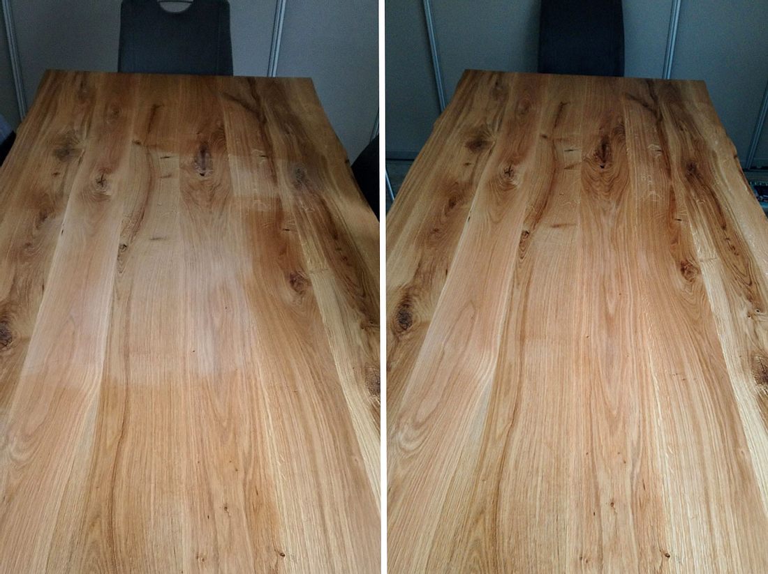 Holztisch ölen: So bleibt ihr Echtholztisch lange schön