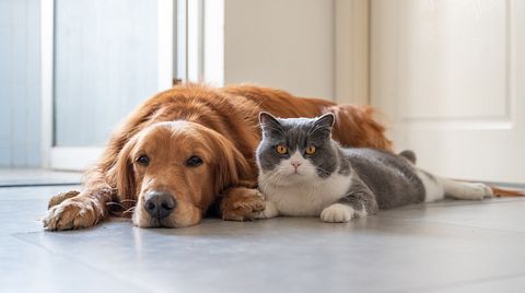 Hund und Katze können mit etwas Geduld sozialisiert werden. - Foto: chendongshan / iStock