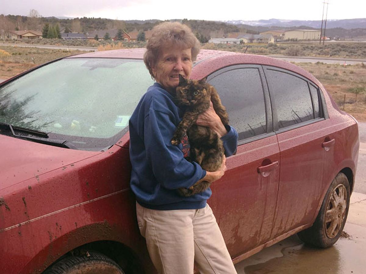 Fünf Tage und vier eiskalte Nächten überlebten Ruby Stein und ihre Katze Nikki in der Wildnis.
