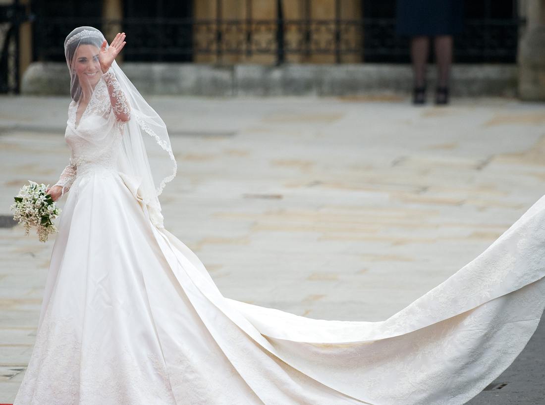 Das Brautkleid von Kate Middleton. 