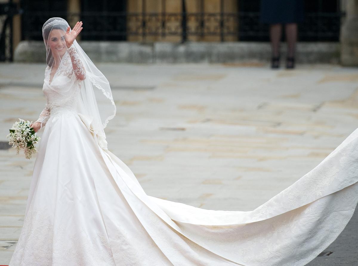 Das Brautkleid von Kate Middleton. 