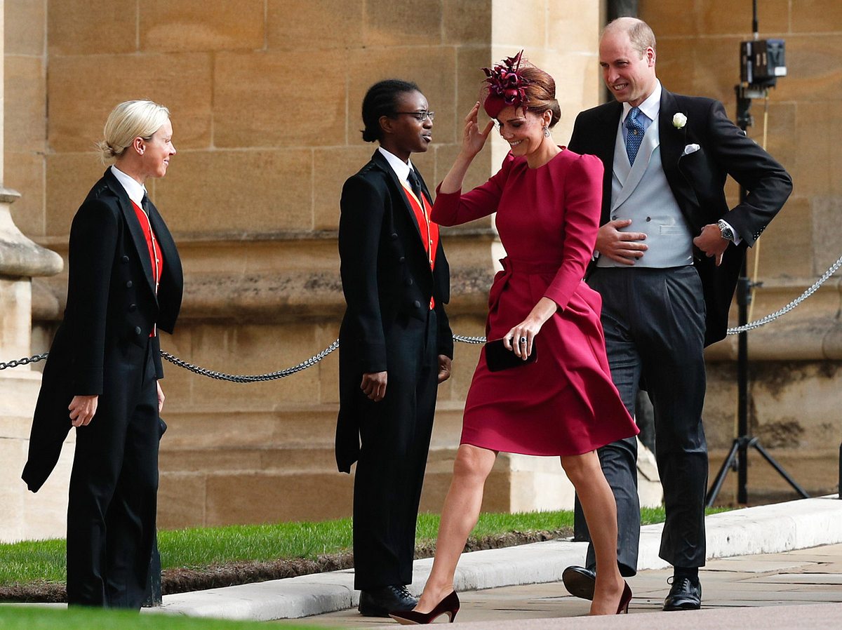 Hochzeit von Eugenie: Kate und William bei der Ankunft in Windsor