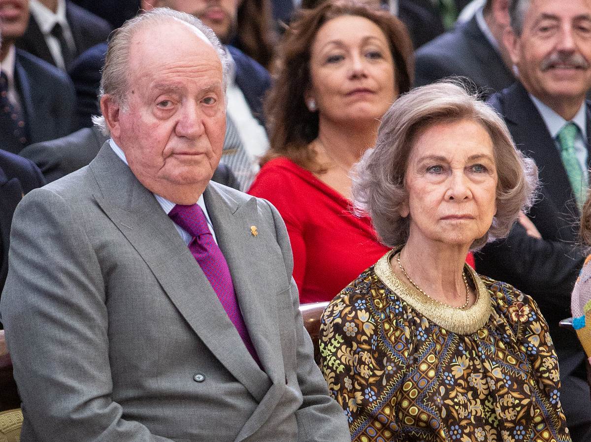 Königin Sofia und König Juan Carlos bei der Verleihung des Nationalen Sportawards 2017.
