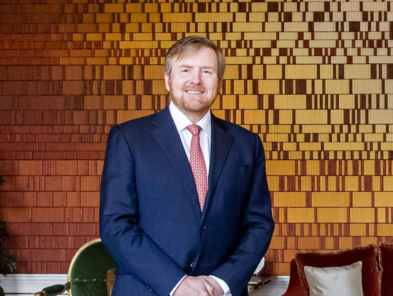 König Willem-Alexander mit der Präsidentin des Unterhauses im April 2021.