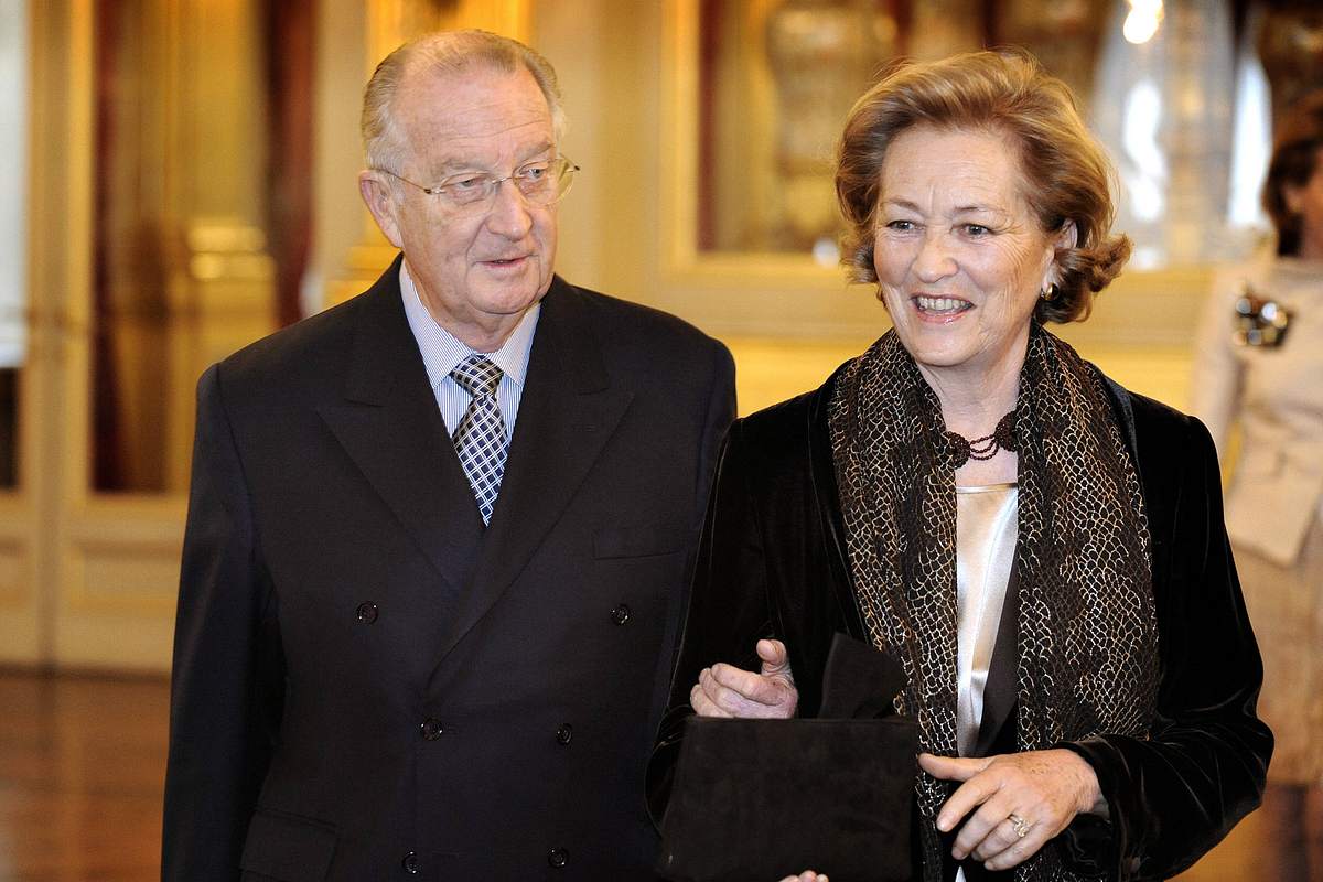 König Albert II. und Königin Paola von Belgien in Brüssel.