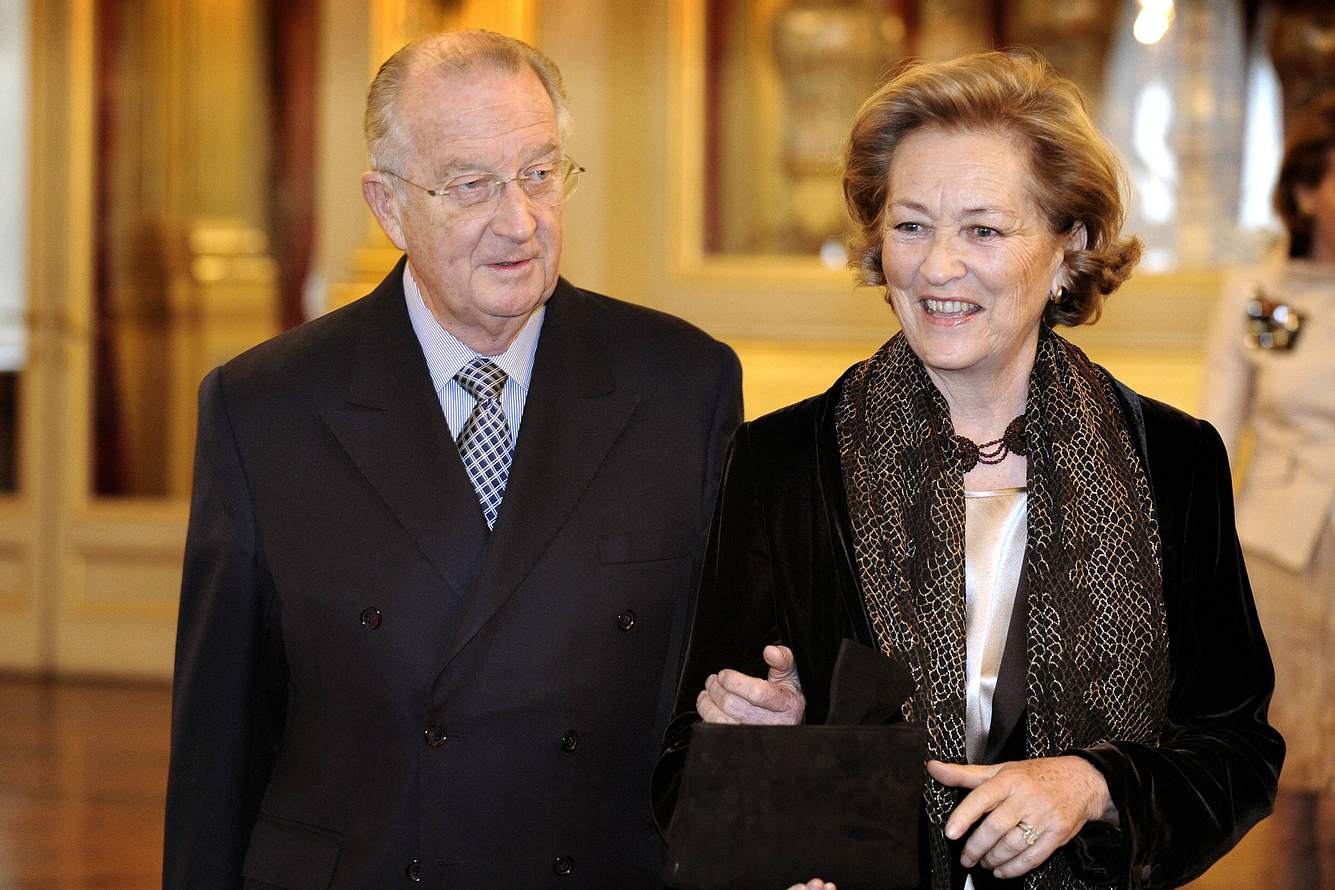 König Albert II. und Königin Paola von Belgien in Brüssel.