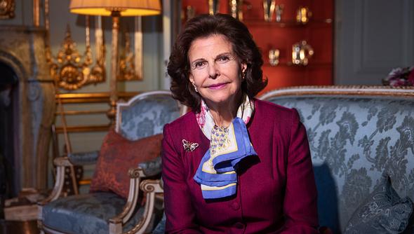 Königin Silvia von Schweden posiert für ein Fotoshooting mit der Göteborgs-Posten Zeitung. - Foto:  Nils Petter Nilsson/GettyImages