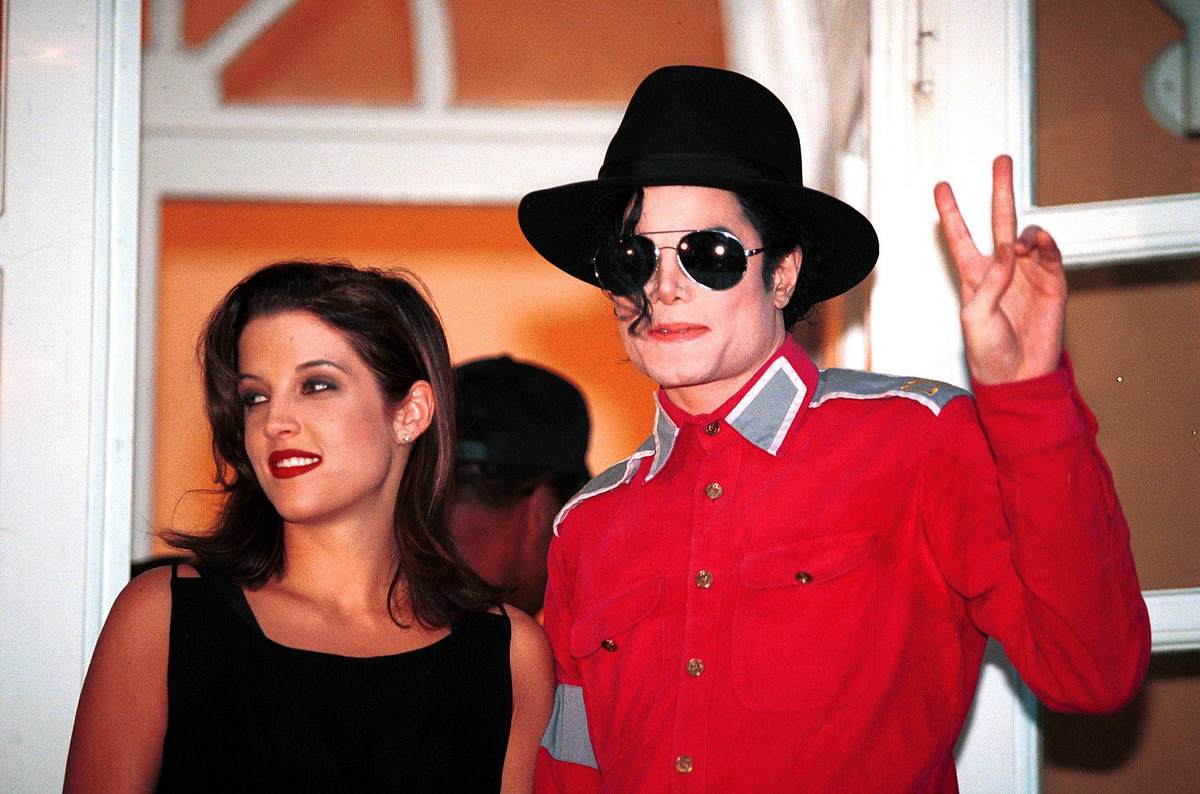 Lisa Marie Presley mit Michael Jackson.