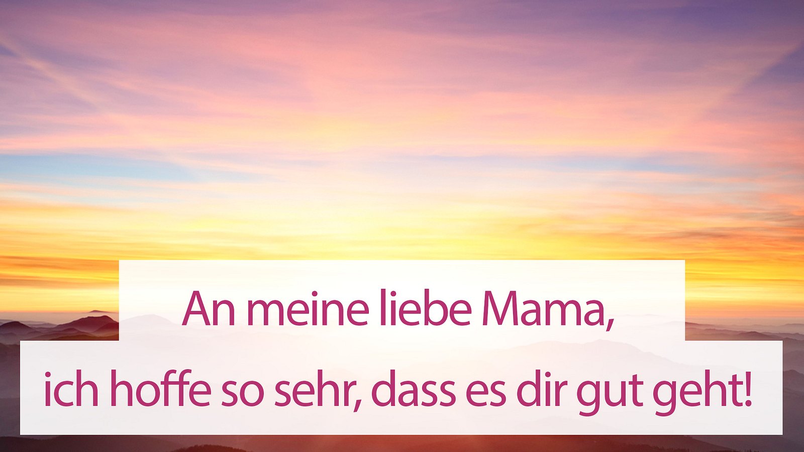 Lieber Gott, bitte grüß meine Mama . | Liebenswert Magazin