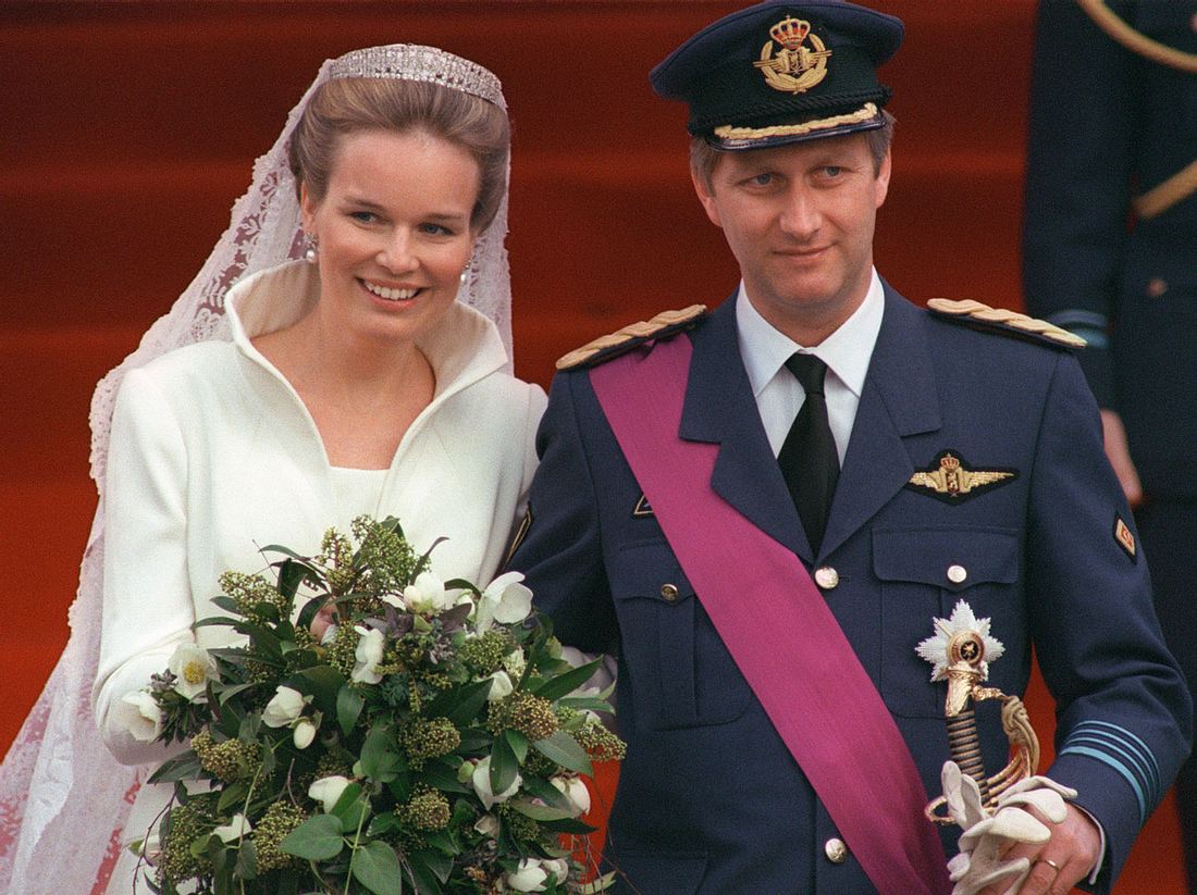 Vor 20 Jahren heiratete Kronprinz Philippe von Belgien seine große Liebe Mathilde.