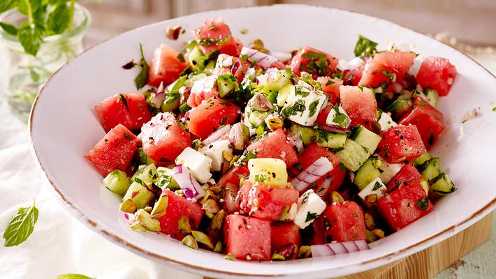 Melonen-Feta-Salat. - Foto: House of Food