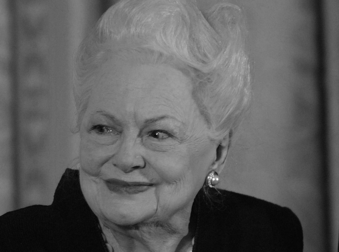Olivia de Havilland im Jahr 2008 in Washington. Olivia de Havilland im Jahr 2008 in Washington.