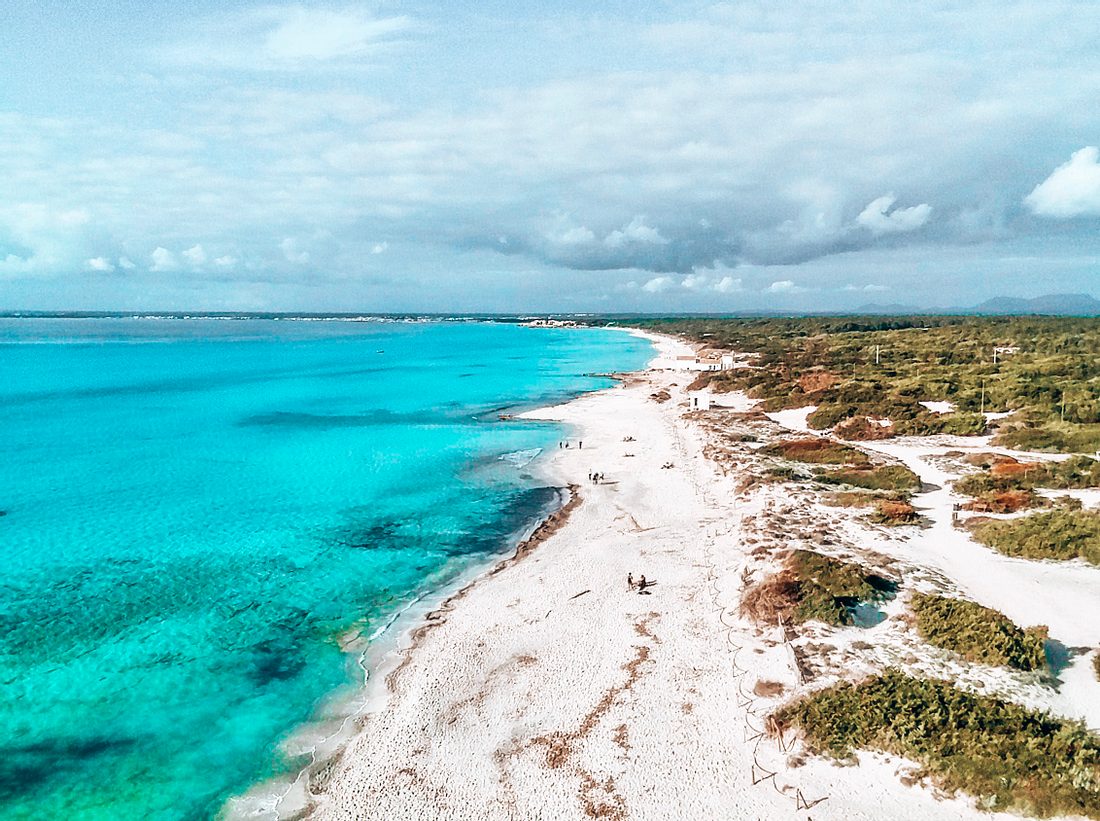 Der Strand 'Playa Es Trenc' auf Mallorca Der Strand 'Playa Es Trenc' auf Mallorca