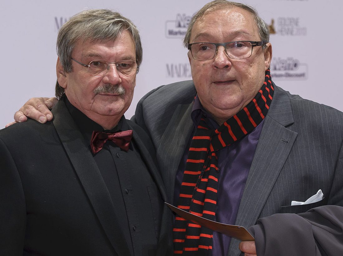 Vor und hinter der Kamera ein gutes Team: Wolfgang Winkler und Jaecki Schwarz.