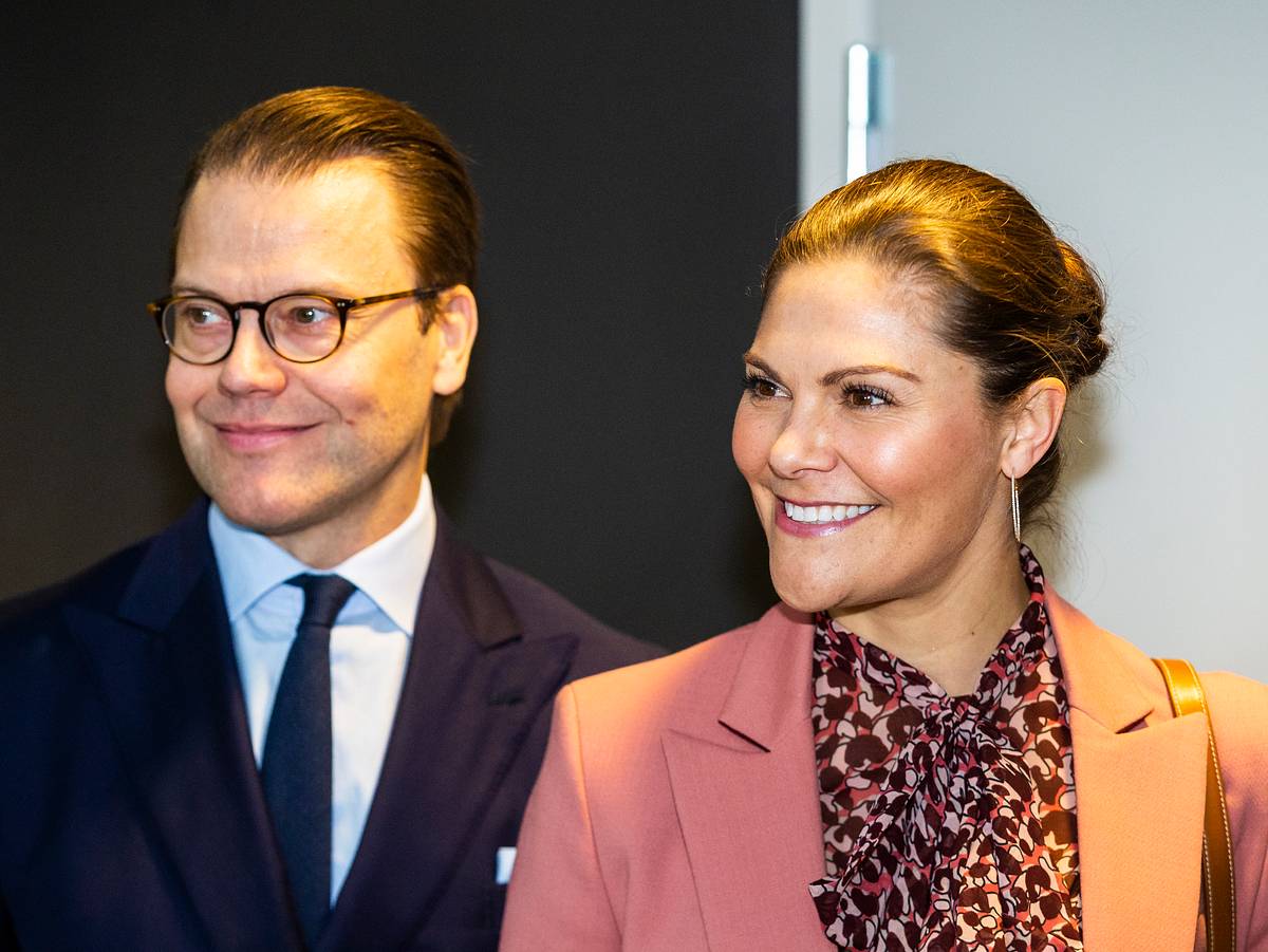Prinzessin Victoria und ihr Mann Prinz Daniel bei einer Veranstaltung in Stockholm 2020. 