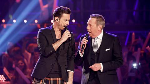 Florian Silbereisen und Roland Kaiser. - Foto: Isa Foltin / Kontributor / getty Images