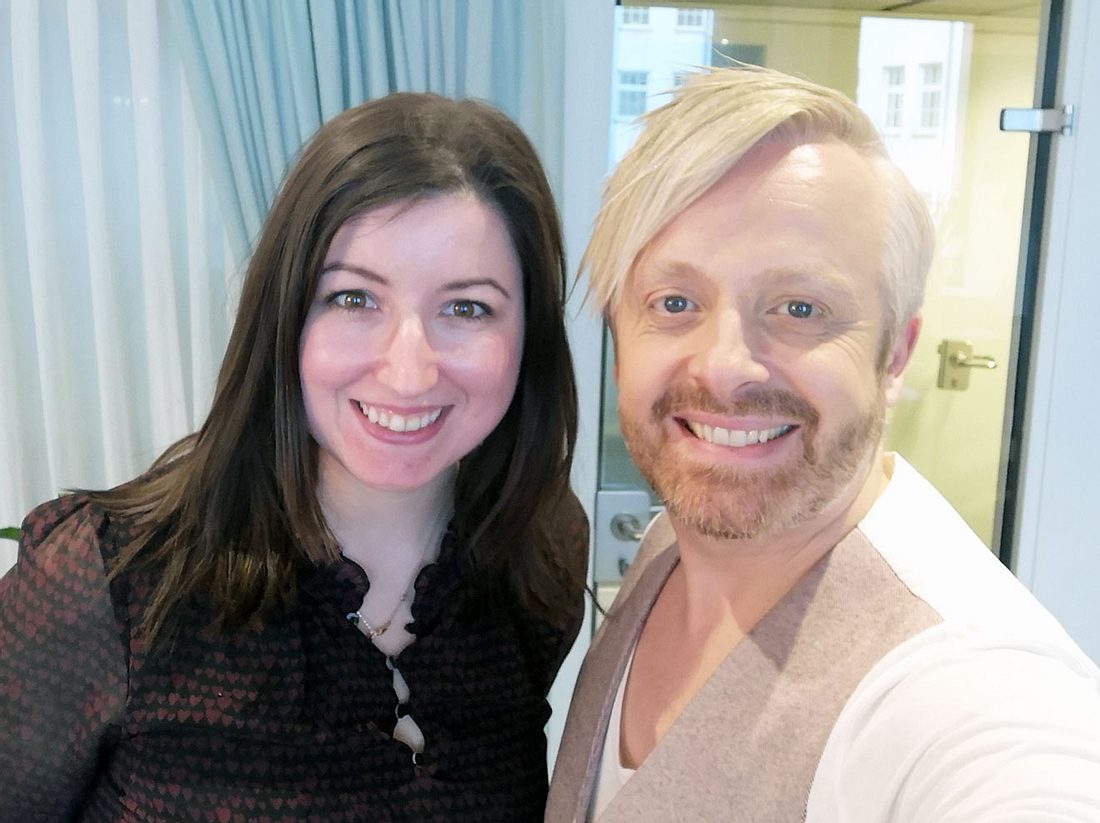 Ross Antony mit Liebenswert-Redakteurin Kerstin Ammermann.