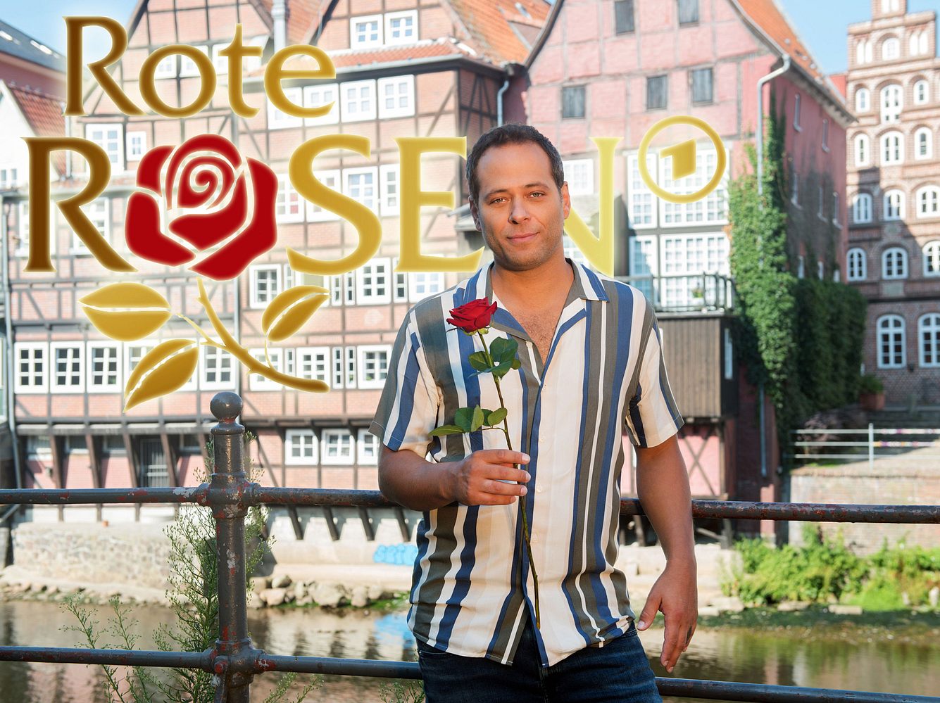 Daniel Hartwig bei Dreharbeiten zu 'Rote Rosen' in Lüneburg.