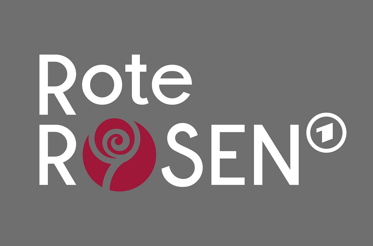 Das Logo der ARD-Sendung 'Rote Rosen'.