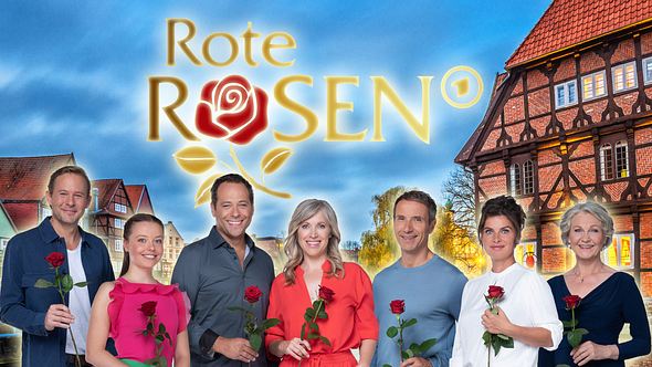 Hauptcast der 19. Staffel Rote Rosen. - Foto: ARD / Thorsten Jander, Juergen Sack/ iStock, (Montage/Bearbeitung: Liebenswert)