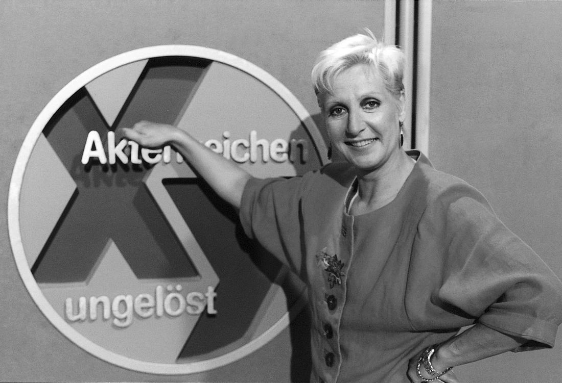 'Aktenzeichen XY… ungelöst'-Moderatorin Sabine Zimmermann im Jahr 1997.