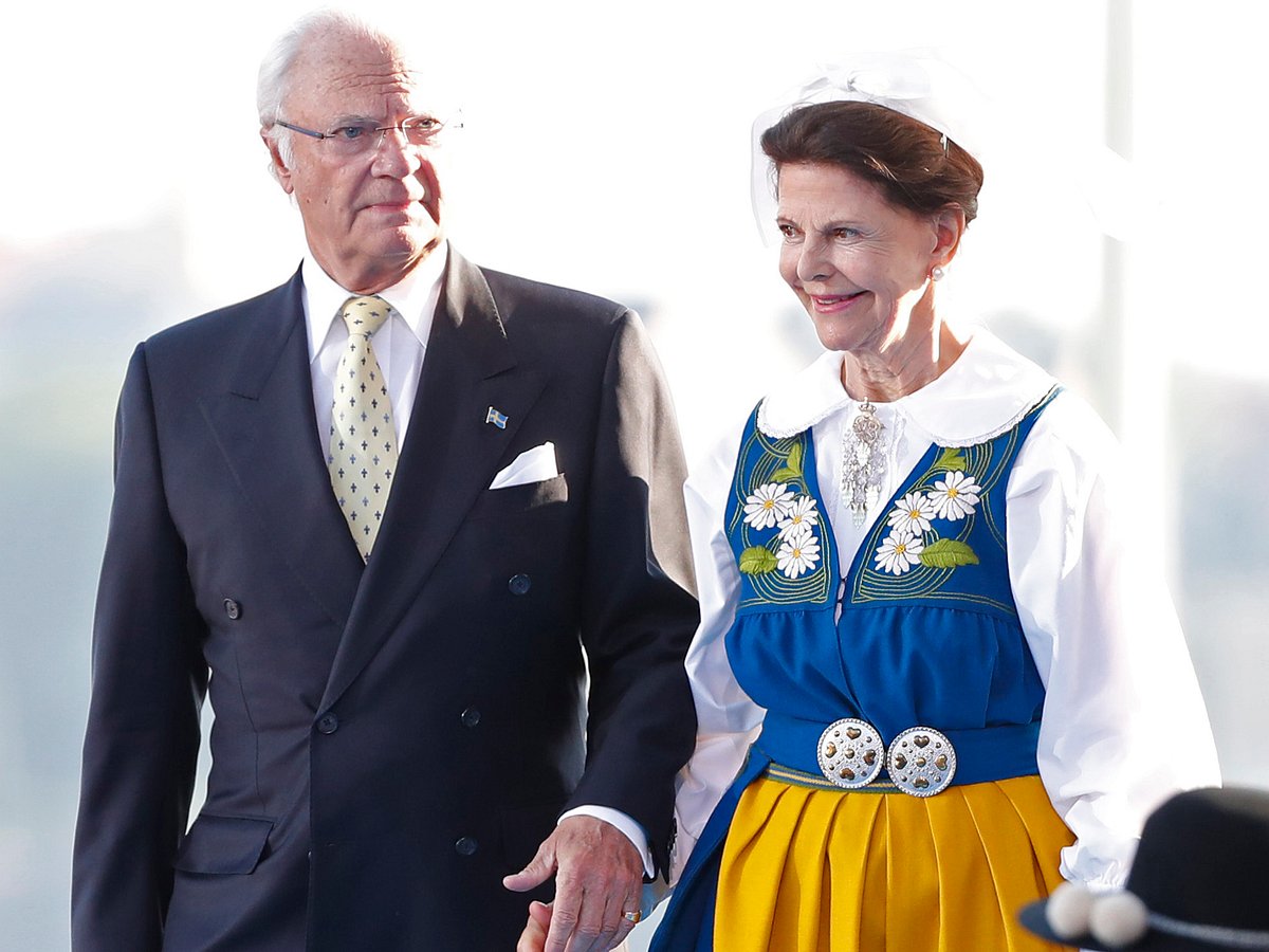 Silvia und Carl Gustaf von Schweden auf dem schwedischen Nationalfeiertag 2019.