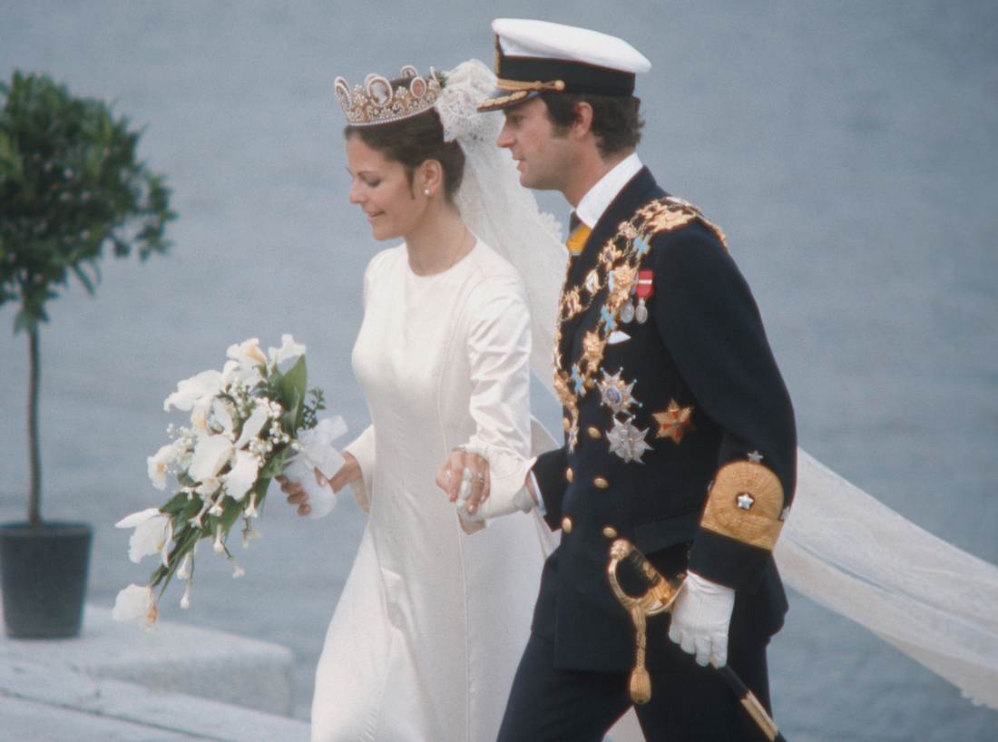 Das Brautkleid von Silvia von Schweden. Das Brautkleid von Silvia von Schweden.