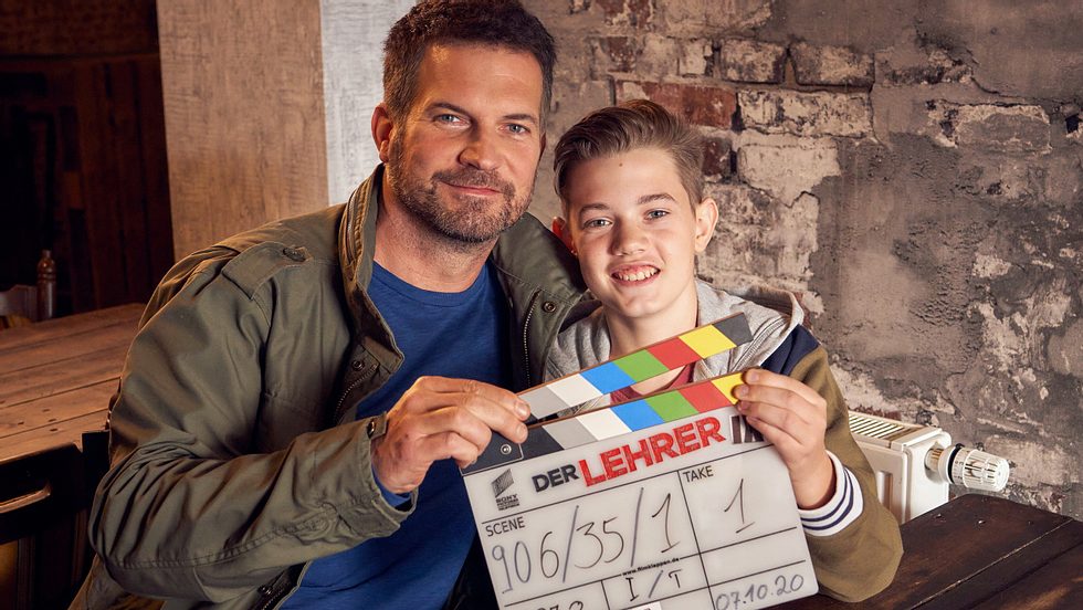 Simon Böer und sein Sohn Milon. Simon und Milon Böer