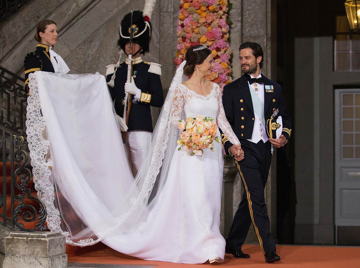 Das Brautkleid von Sofia von Schweden.