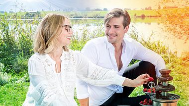 Sturm der Liebe-Traumpaar: Sandro Kirtzel und Lena Conzendorf. - Foto: ARD/Christof Arnold