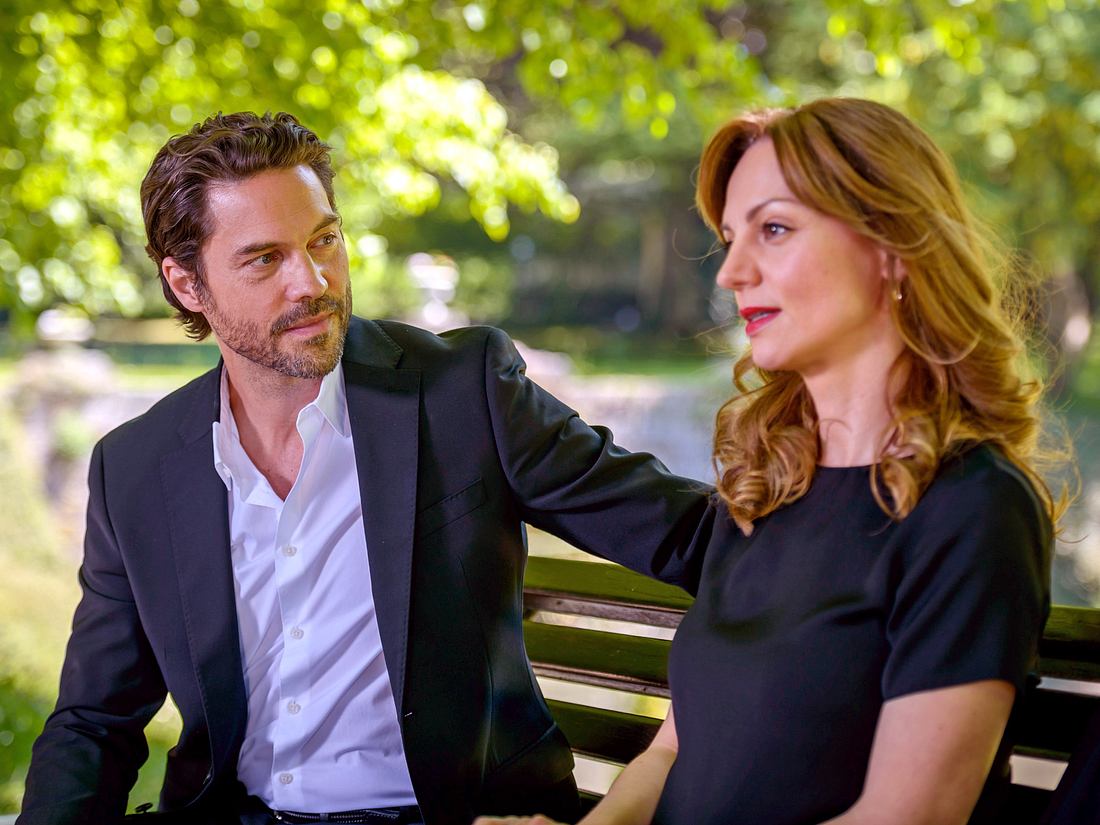 'Sturm der Liebe'-Ariane mit ihrem Ex-Mann Karl. 'Sturm der Liebe'-Ariane mit ihrem Ex-Mann Karl.