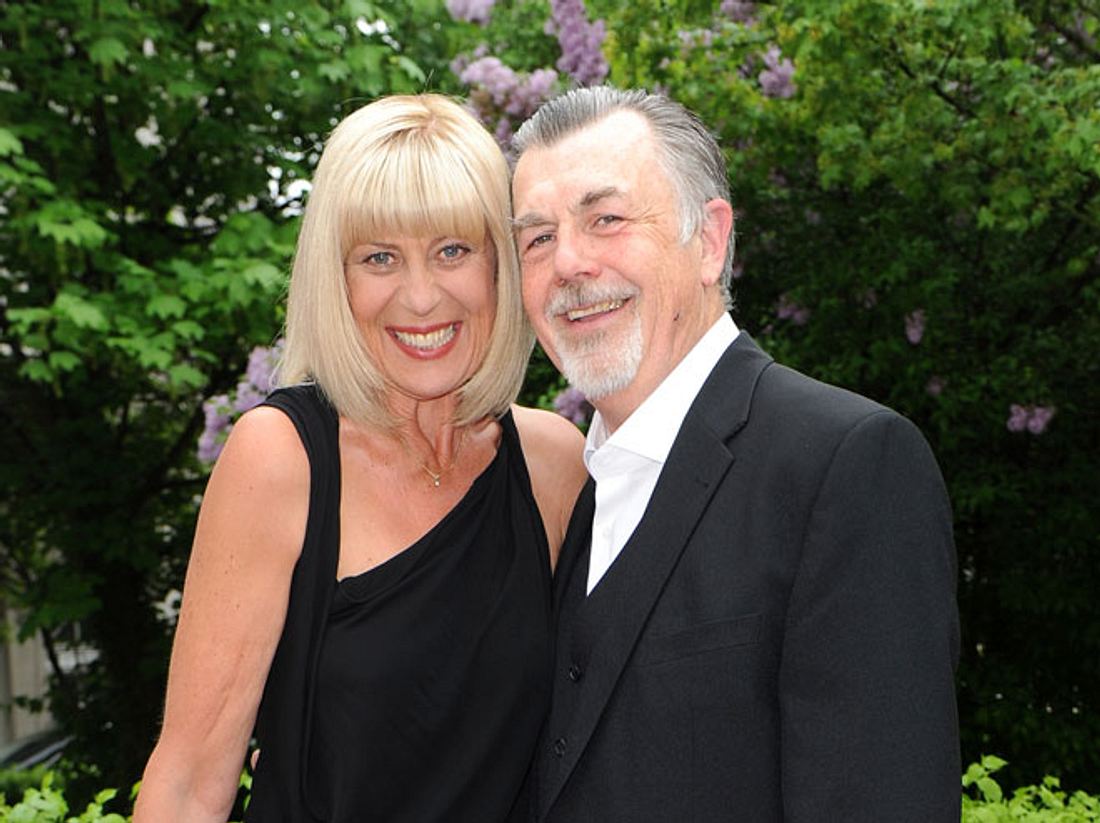 Mona Seefried mit ihrem Mann Peter E. Funck. Mona Seefried mit ihrem Mann Peter E. Funck.