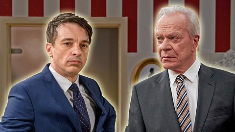 Robert und Werner bei Sturm der Liebe. - Foto: ARD/Christof Arnold, ARD/Bojan Ritan (Montage/Bearbeitung: Liebenswert)