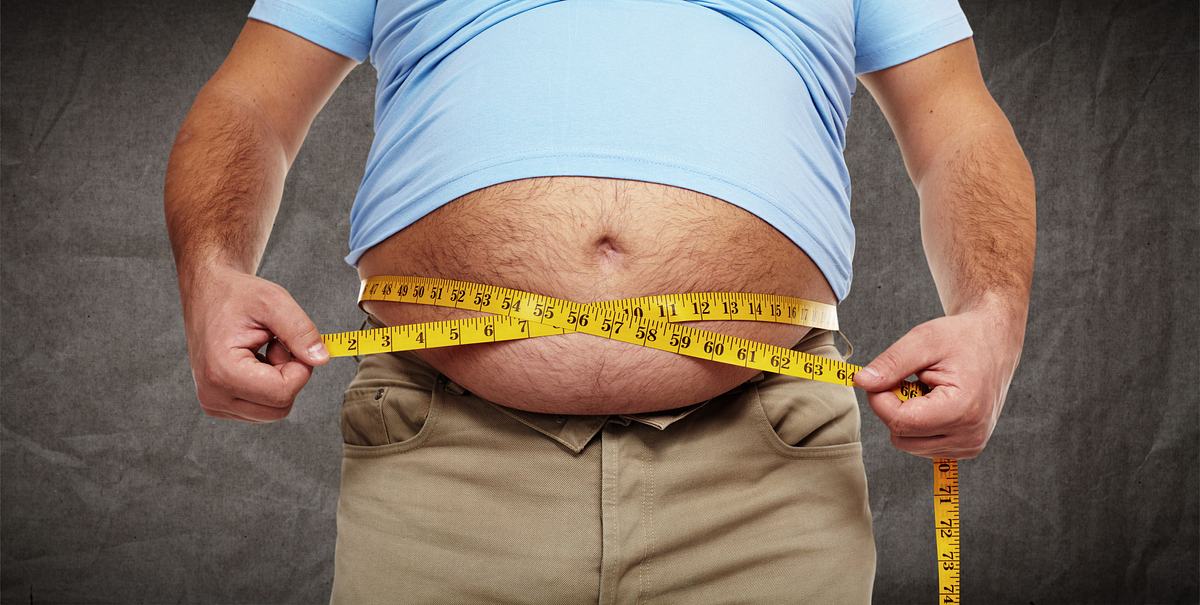 Bauchbetontes Übergewicht („Bierbauch“) sowie ein Typ-2-Diabetes treten oft zusammen mit einem Testosteronmangel auf.